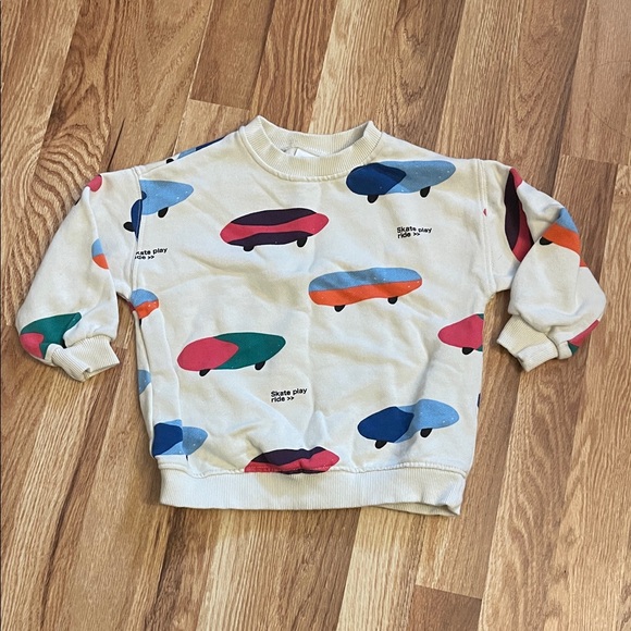 Zara Other - Zara Kids Multicolor Skateboard Sweatshirt